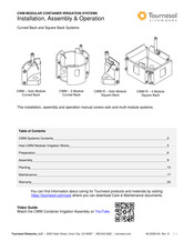 Tournesol Siteworks CWM-R Installation, Assembly And Operation Manual
