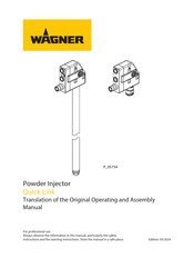 WAGNER Quick-Link Translation Of The Original Operating And Assembly Manual