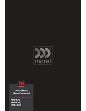 Morel MPD4.70 Owner's Manual