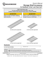 Gearboss Team Cart Owner's Manual