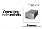 Panasonic WJ300C - SWITCHER/CONTROLLER Operating Instructions Manual