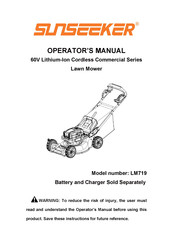 SUNSEEKER LM719 Operator's Manual