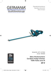 Germania GPT-CHT004 Operating Instructions Manual