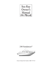 Sea Ray 240 Sundancer Owner's Manual