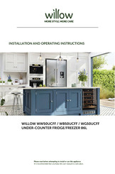 Willow WG50UCFF Installation And Operating Instructions Manual