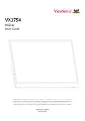 ViewSonic VX1754 User Manual