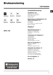 Hotpoint Ariston ARTL 125 Instructions For Use Manual