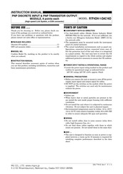 Mg R7F4DH-1-DAC16D Instruction Manual