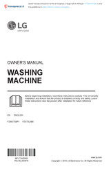 LG F2WV3S7N3E Owner's Manual