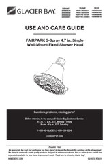 Glacier bay FAIRPARK HD51745-X010H Use And Care Manual