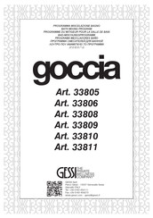 Gessi goccia 33811 Pre-Installation Information