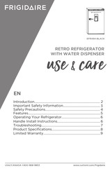 Frigidaire EFR494-BLACK Use & Care Manual