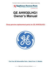 GE A HG40LH Owner's Manual
