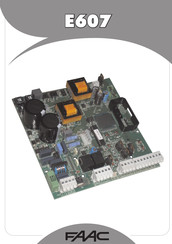 FAAC E607 Information For The Installer