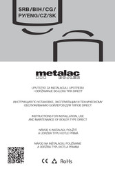 Metalac DIRECT W Instructions For Installation, Use And Maintenance Manual