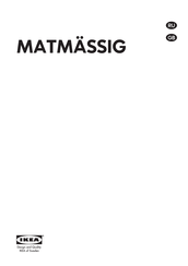 IKEA MATMASSIG 203.688.27 Manual