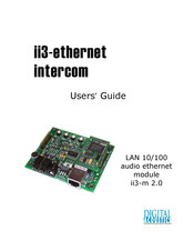 Digital Acoustics ii3-ethernet intercom User Manual
