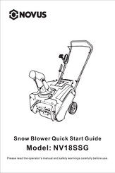 Novus NV18SSG Quick Start Manual