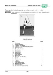 Estil ADW-50-3 Manual And Instructions