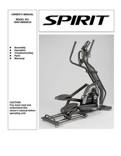 Dyaco Spirit 16607406800US Owner's Manual