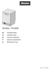 Miele PG 8057 TD DOS Installations Plan