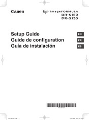 Canon DR-S130 Setup Manual