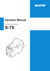 SATO S-70 Operator's Manual