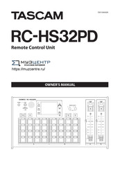 Tascam RC-HS32PD Owner's Manual
