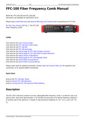 Vescent FFC-100 Manual