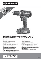 Parkside PABS 20-Li C3 Original Instructions Manual