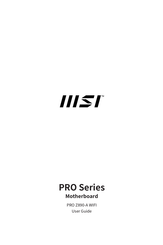 MSI PRO Z890-A WIFI User Manual