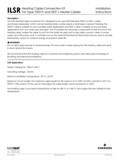 Easy Heat ILSR Installation Instructions Manual