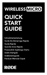 RODE Microphones WIRELESS MICRO Quick Start Manual