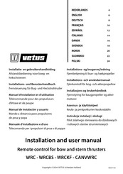Vetus CANVWRC Installation And User Manual