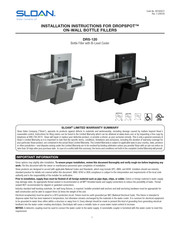 Sloan DropSpot DRS120-FIL-REF-SS Installation Instructions Manual