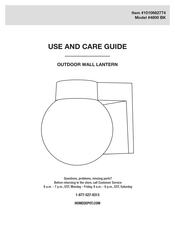 HOMEDEPOT 4800 BK Use And Care Manual