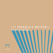 MIRADOR 111 Pergola e-Motion Instruction Manual