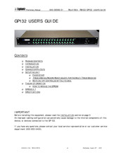 Euphonix RB132 User Manual