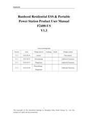 RUNHOOD F2400-US Product User Manual