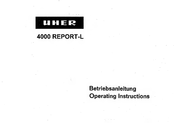 uher 4000 REPORT-L Operating Instructions Manual