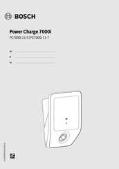 Bosch Power Charge 7000i Instruction Manual