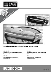 UNITED OFFICE 108004 Operating Instructions Manual