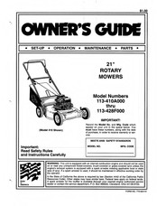 MTD 113-410A000 Owner's Manual