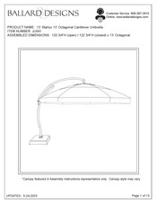 Ballard Designs Starlux JU041 Assembly Instructions Manual