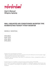 Toyotomi KTN-09CH User Manual