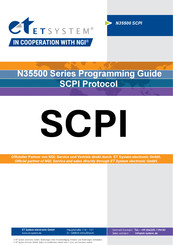 Et system N35542-500-195 Programming Manual
