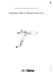 ITW Gema EasySelect GM01-E Operating Instructions And Spare Parts List