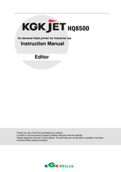 KGK KGKJET HQ8500 Instruction Manual