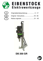 EIBENSTOCK DB 200 GR Original Instructions Manual