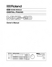 Roland MKS-20 Owner's Manual